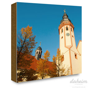 Marktplatz Durlach mit Blick auf Rathaus und Stadtkirche